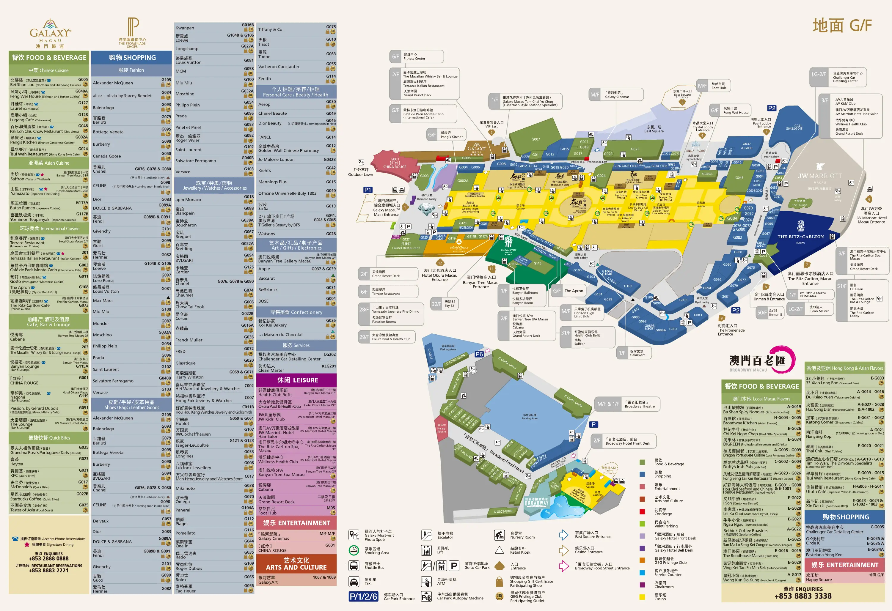 Galaxy Macau Integrated Resorts Map