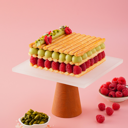 Pistachio Raspberry Mille-feuille