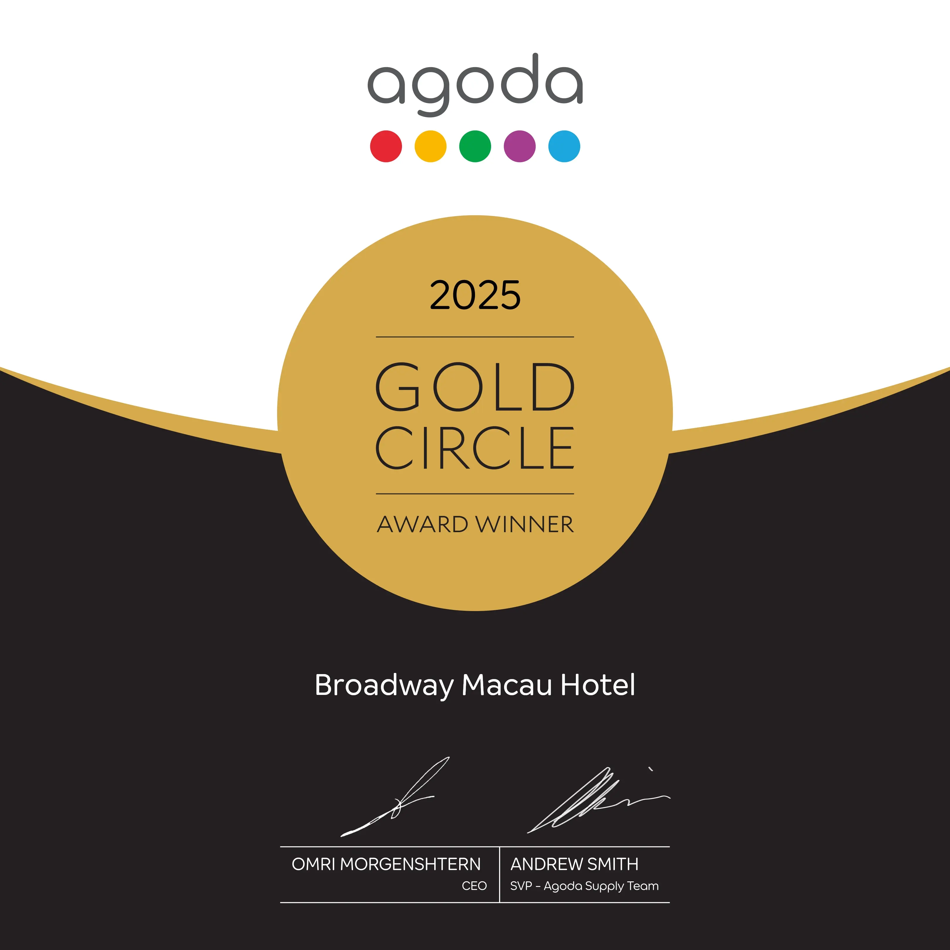 Gold Circle Award 2025 - Broadway